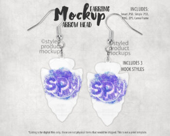 Arrowhead Earring Mockup