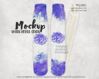 Long Water Bottle Cover Mockup