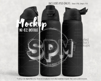 40oz Sip Bottle Mockup