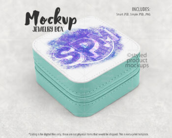 Leather Jewelry Box Mockup