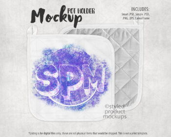 Corner Loop Potholder Mockup