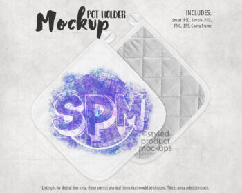 Diamond Pot Holder Mockup