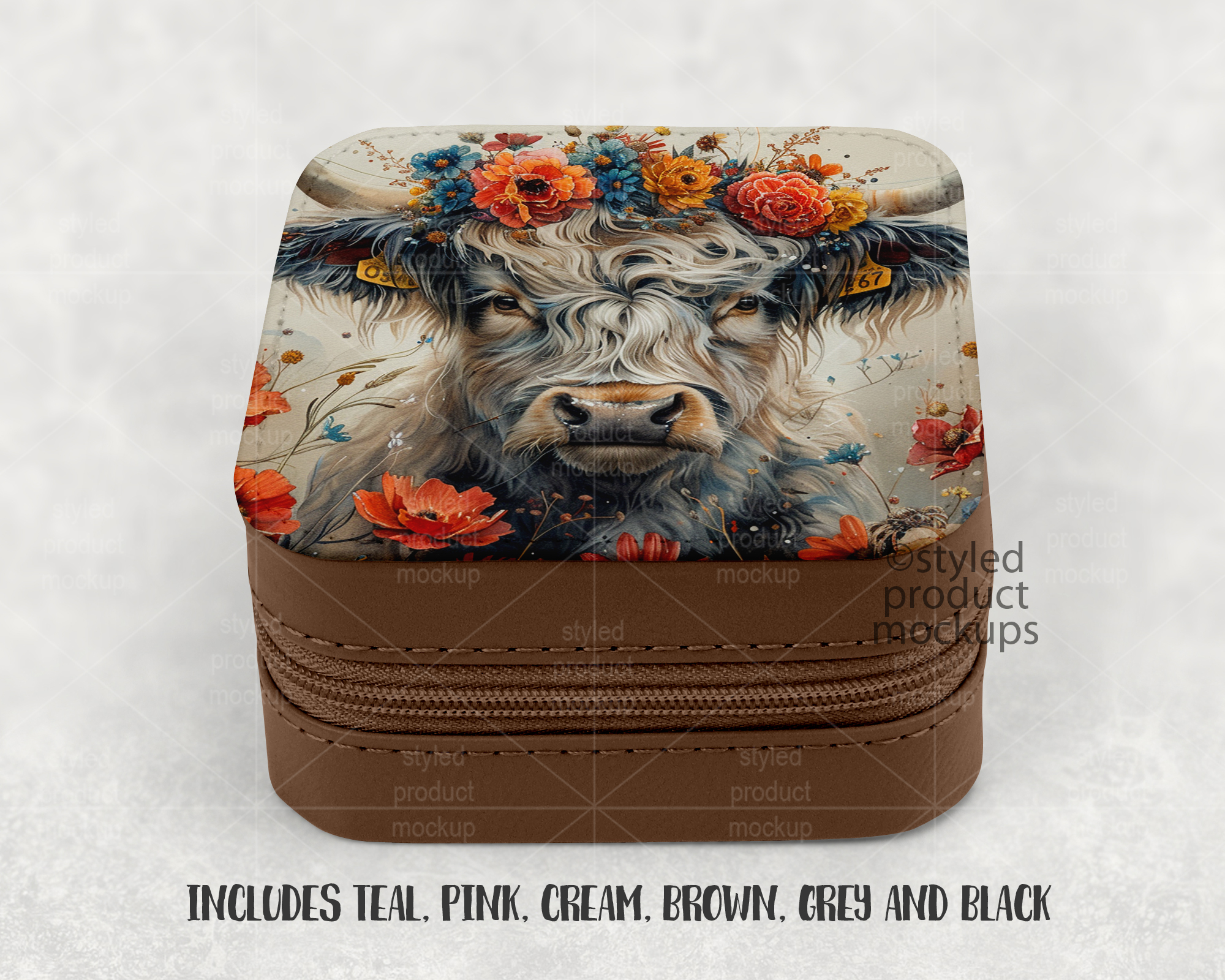 Leather Jewelry Box Mockup