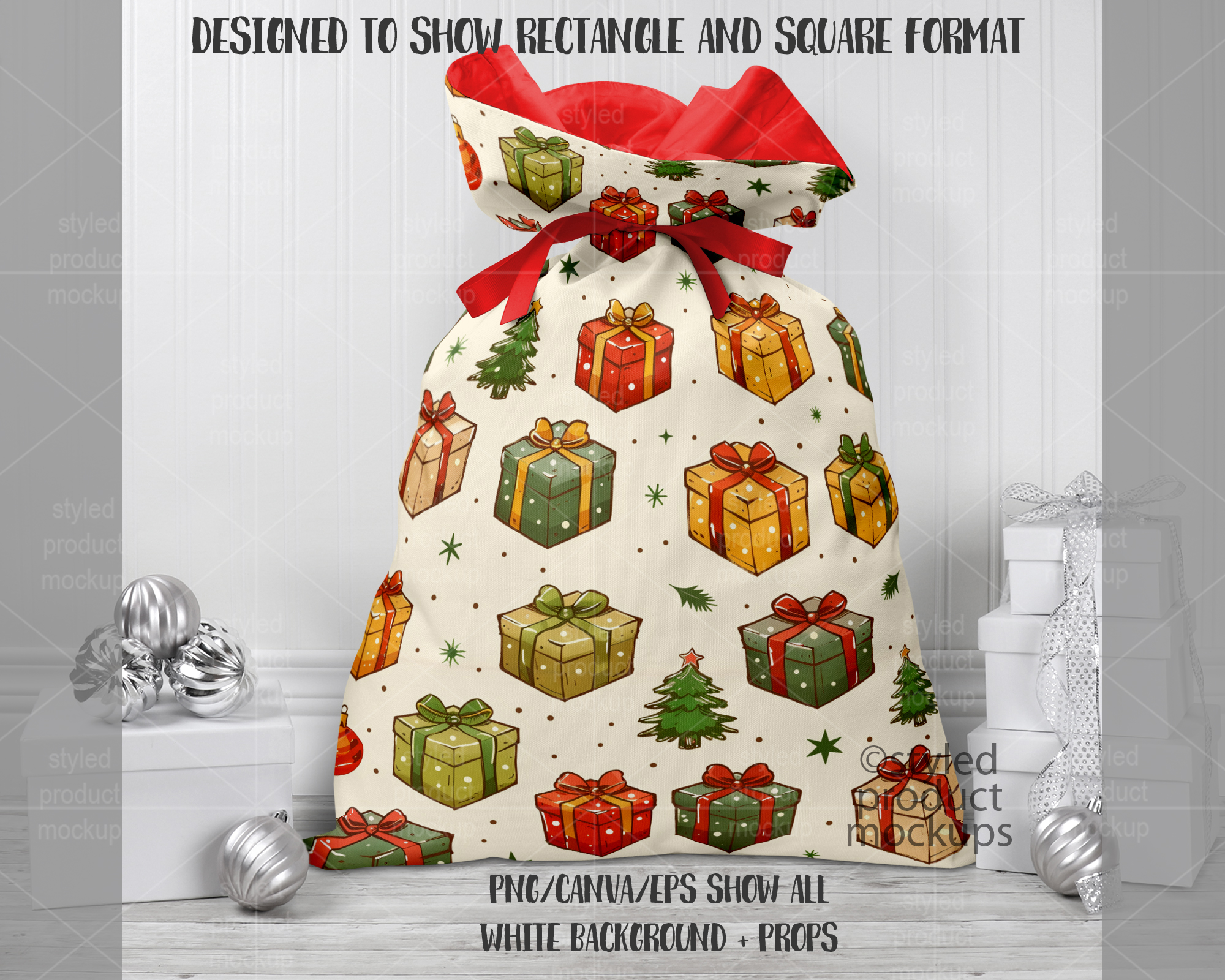 Santa Sack Mockup