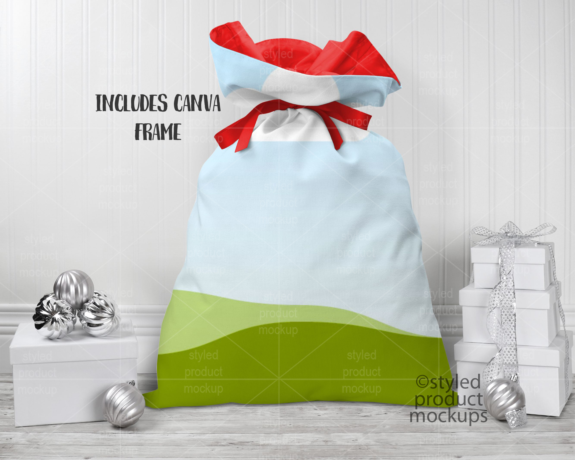 Santa Sack Mockup