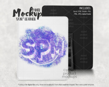 8x10 Leather Panel Mockup