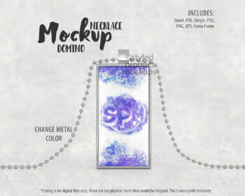 Domino Pendant Mockup