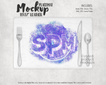Leather Placemat Mockup