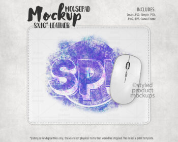 Leather Mousepad Mockup