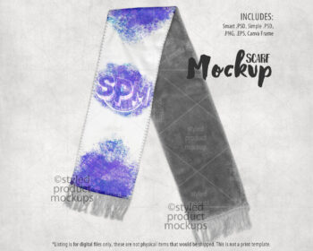 Sublimation Scarf Mockup