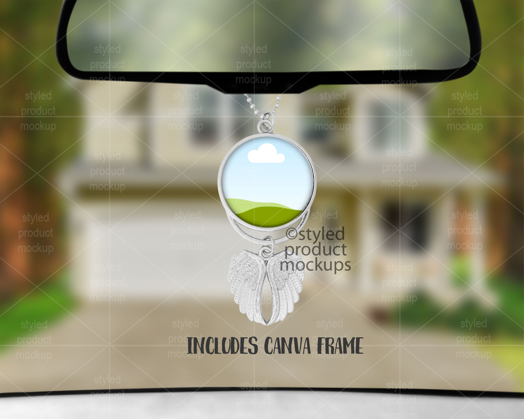 Angel Wing Car Mirror Hanger