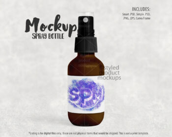 Air Freshener Spray Bottle Mockup