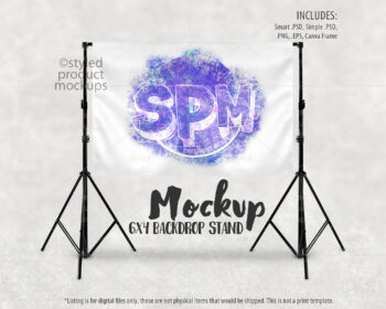 Party Backdrop Stand Mockup