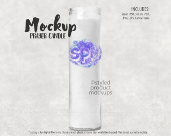 Prayer Candle Mockup