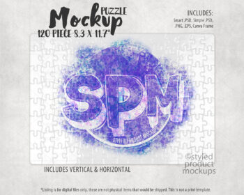 120 Piece Puzzle Mockup