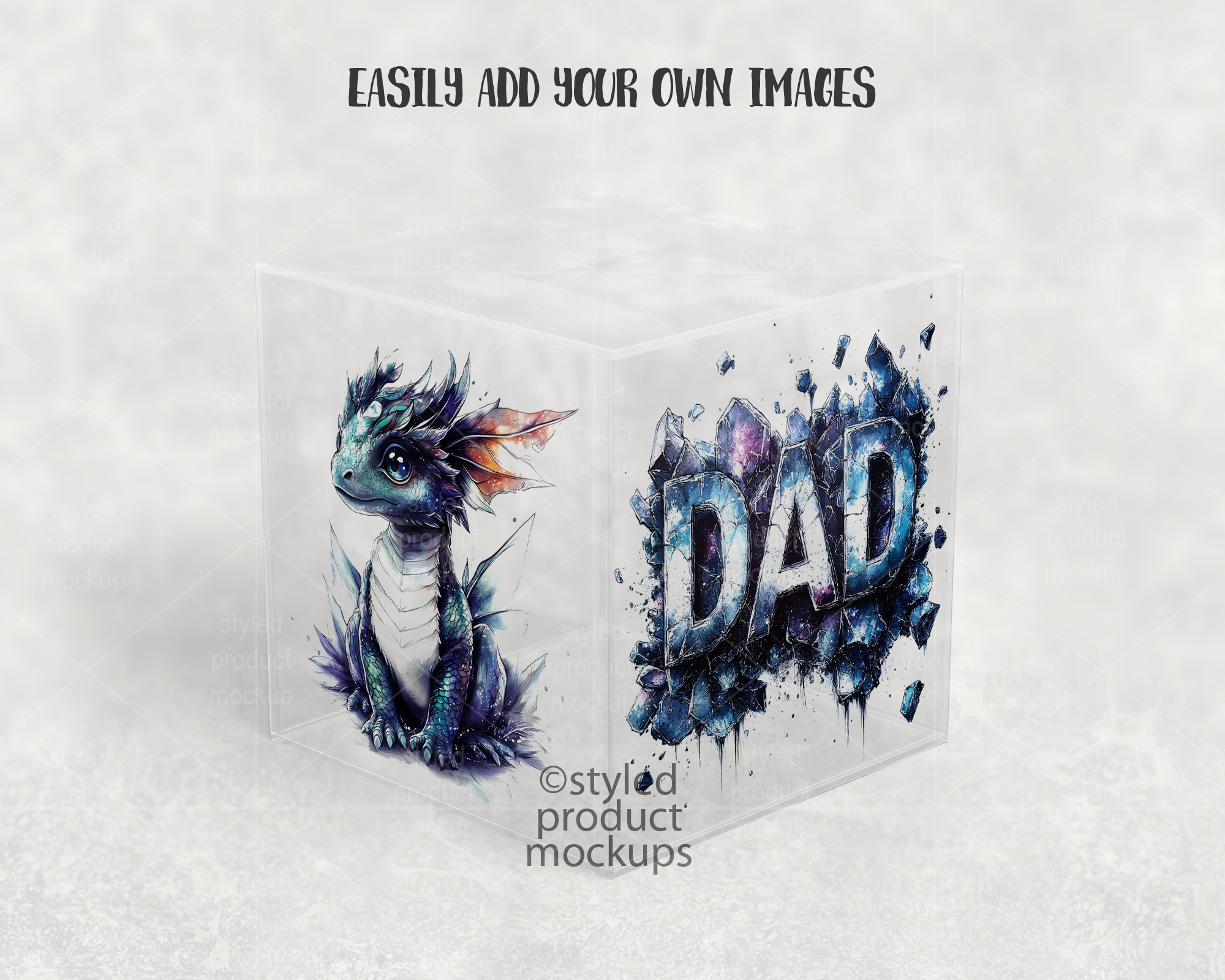 Clear Acrylic Box Mockup