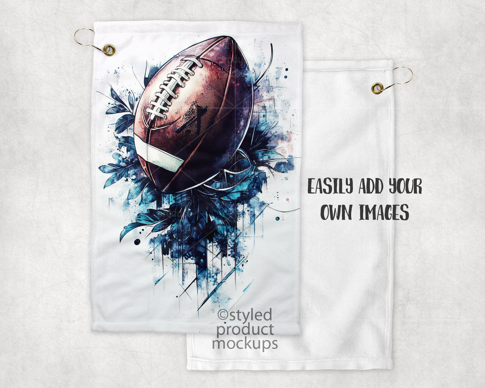 12x18 Golf Towel Mockup