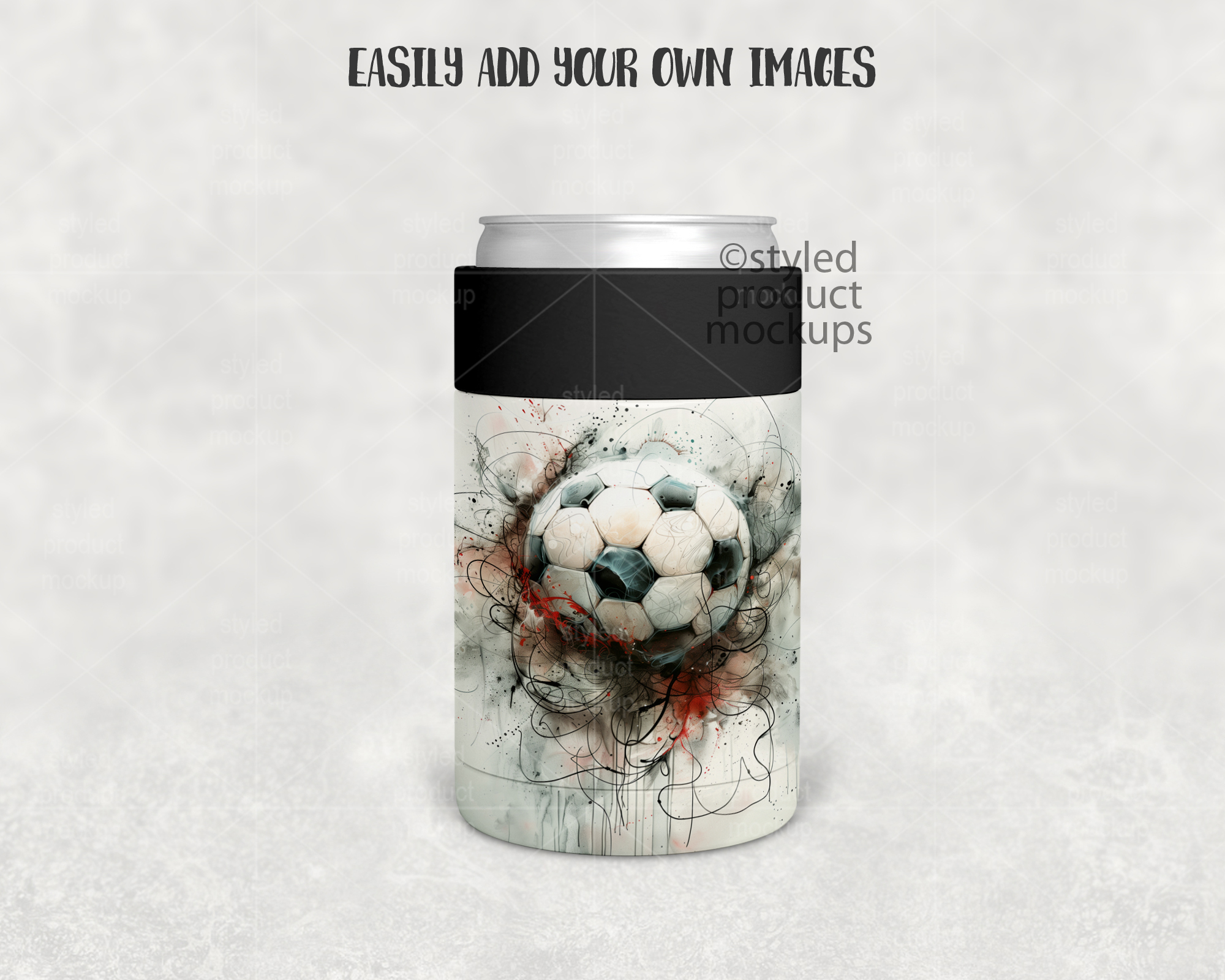 Metal Can Holder Mockup