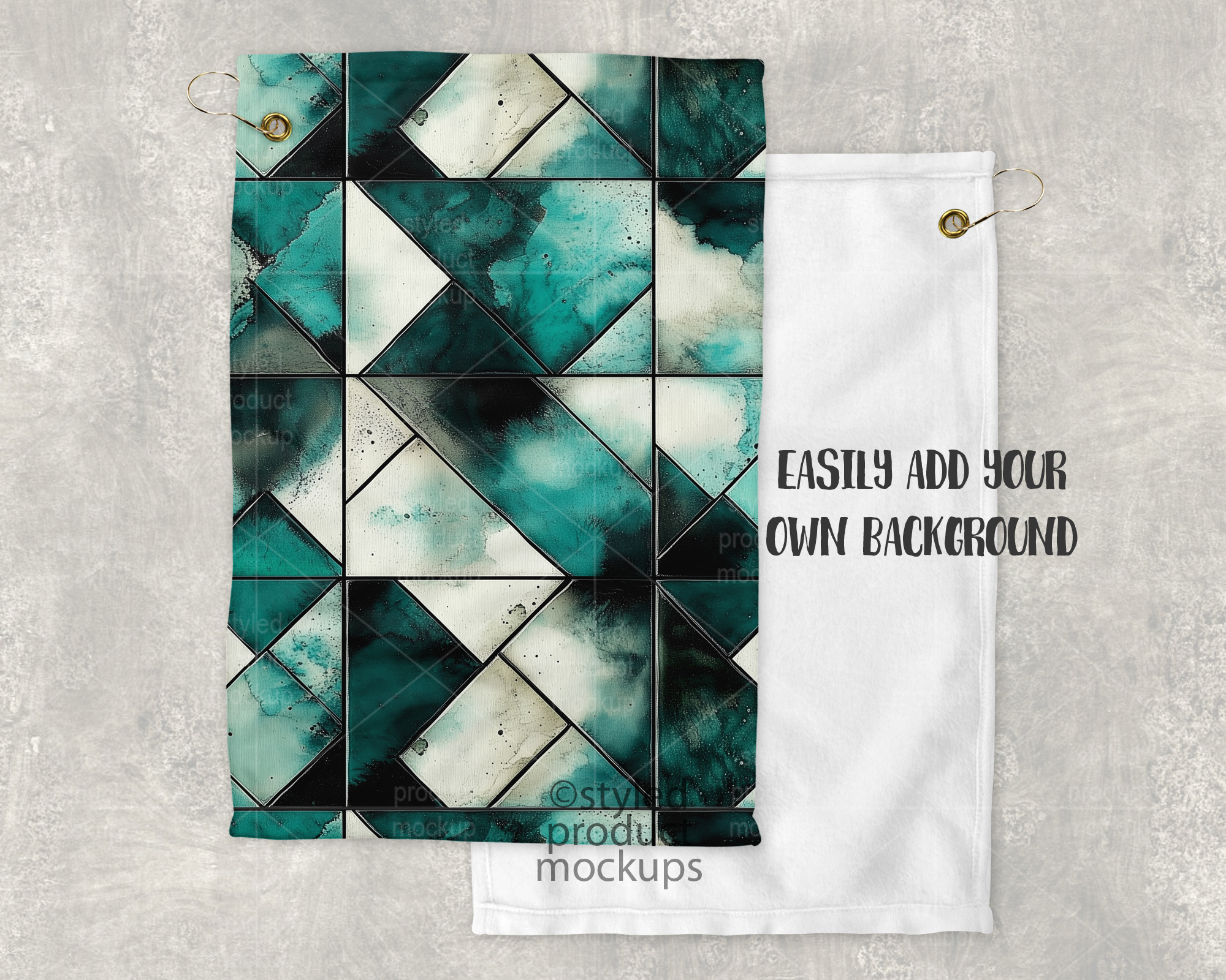 12x18 Golf Towel Mockup
