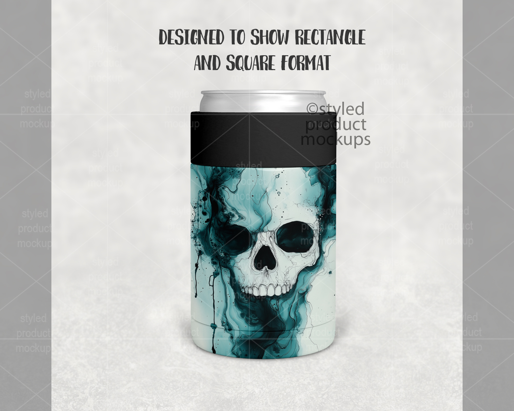 Metal Can Holder Mockup