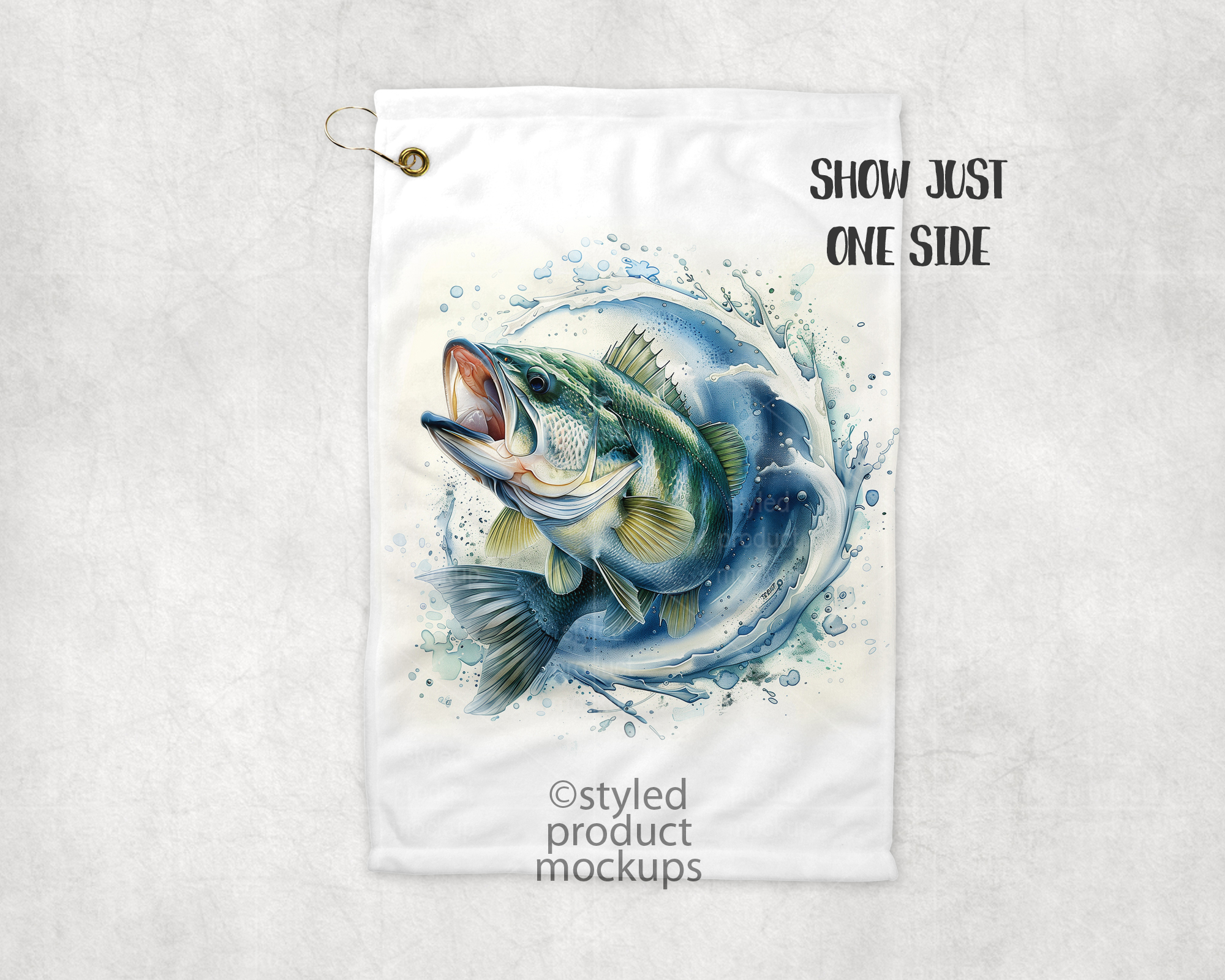 12x18 Golf Towel Mockup