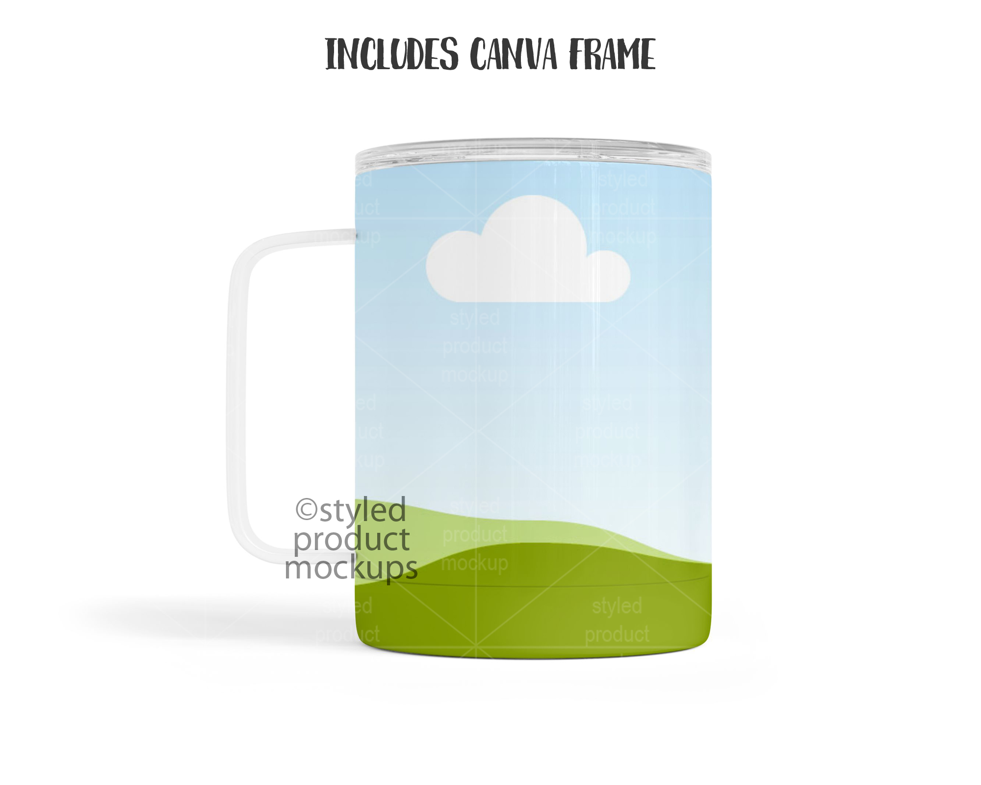 11oz Metal Mug Mockup