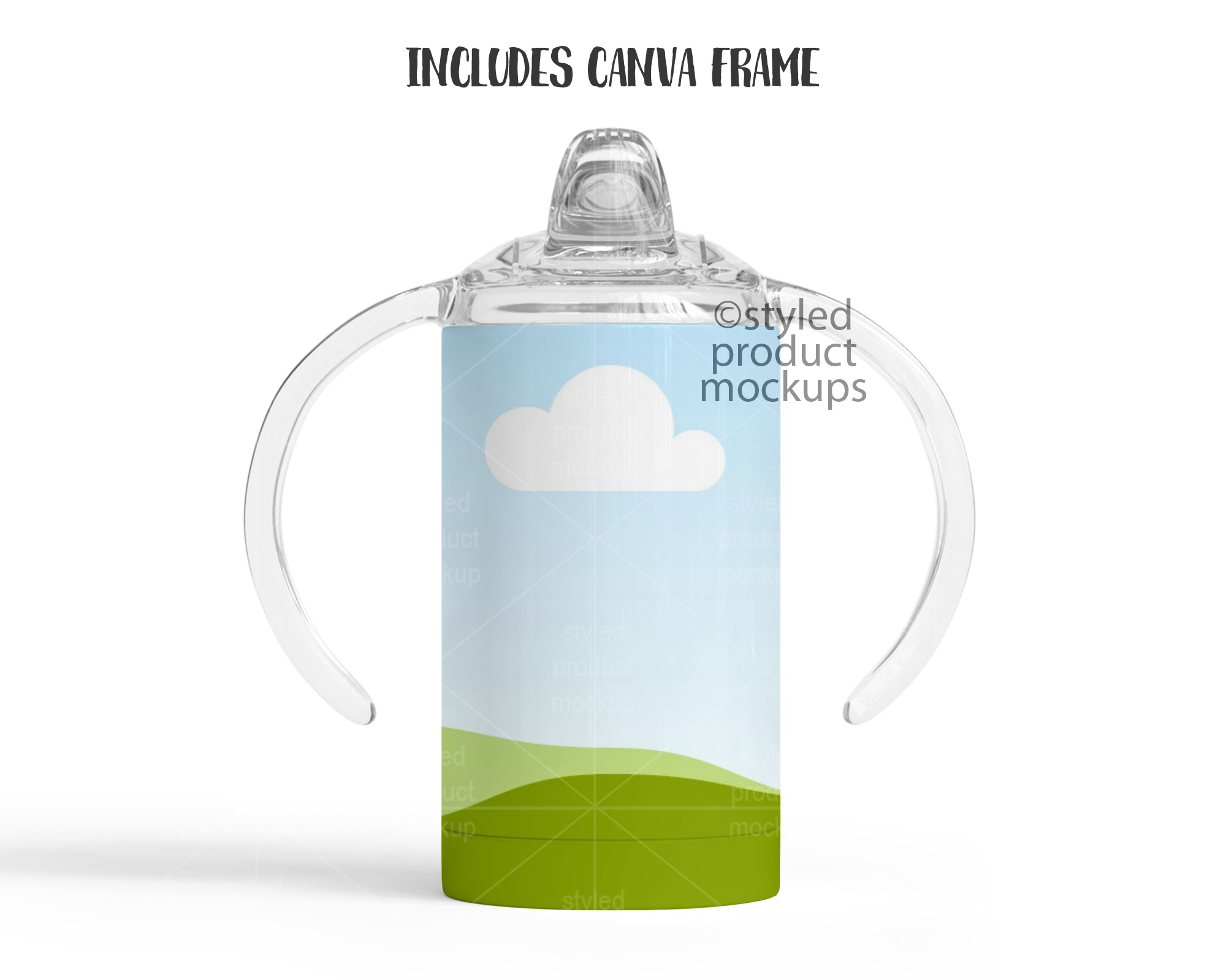 12oz Sippy Cup Mockup