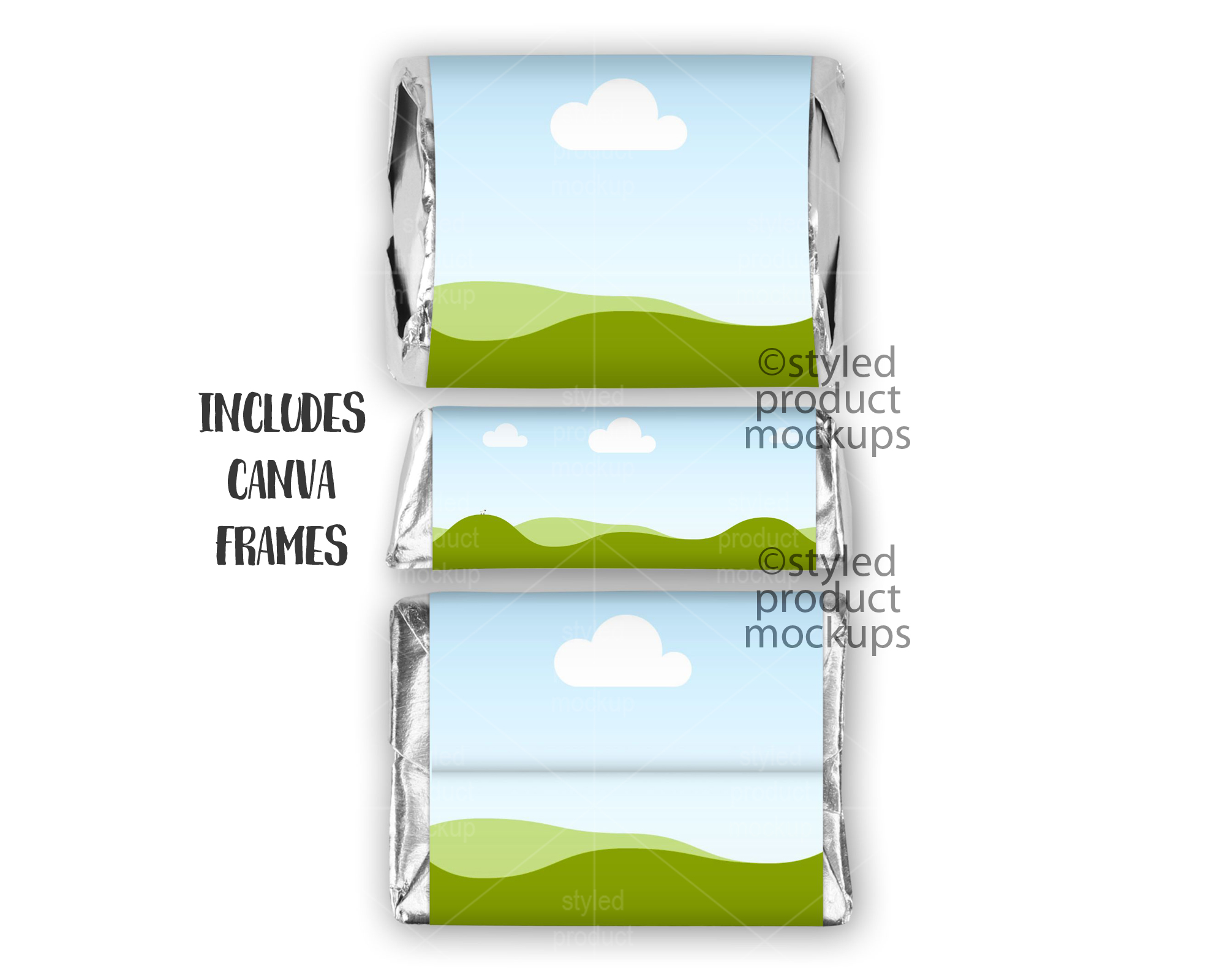 Chocolate Nugget Label Mockup