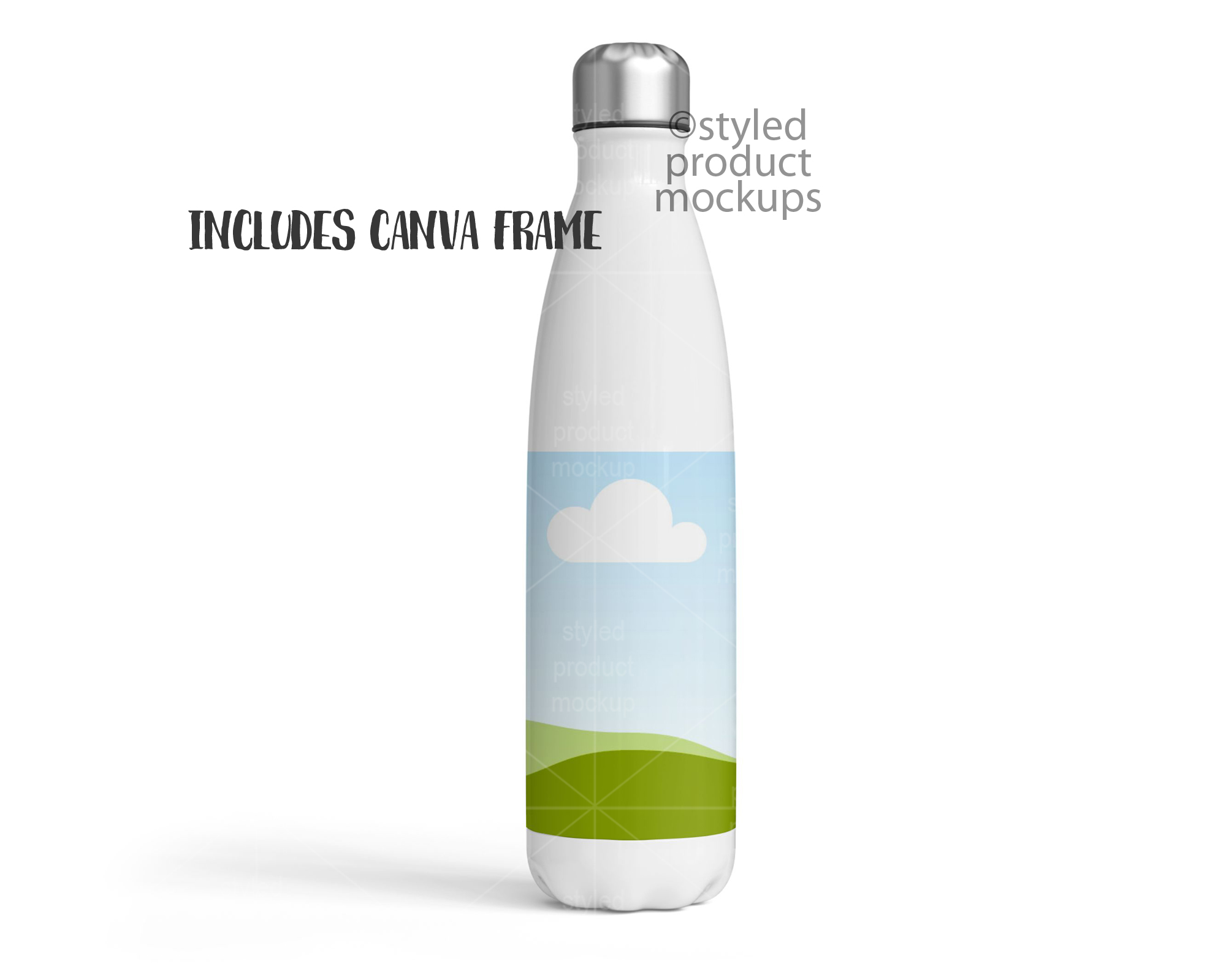 1000ml Cola Tumbler Mockup