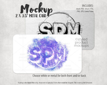 Aluminum Wallet Card Mockup