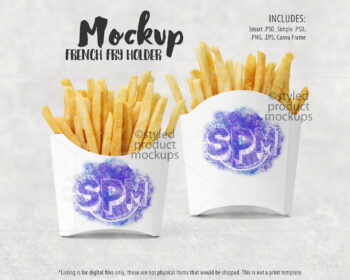 French Fries Holder Mockup