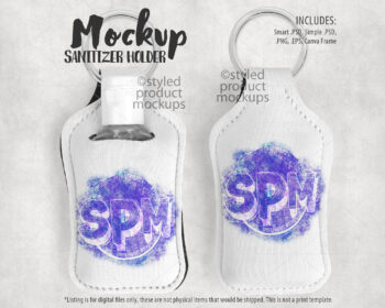 Hand Sanitizer Keychain Mockup