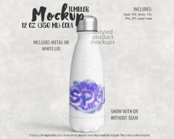 12oz Cola Tumbler Mockup
