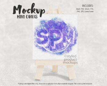 Mini Canvas Print Mockup
