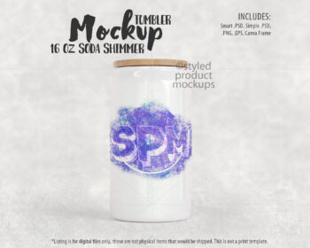 16oz Shimmer Can Tumbler