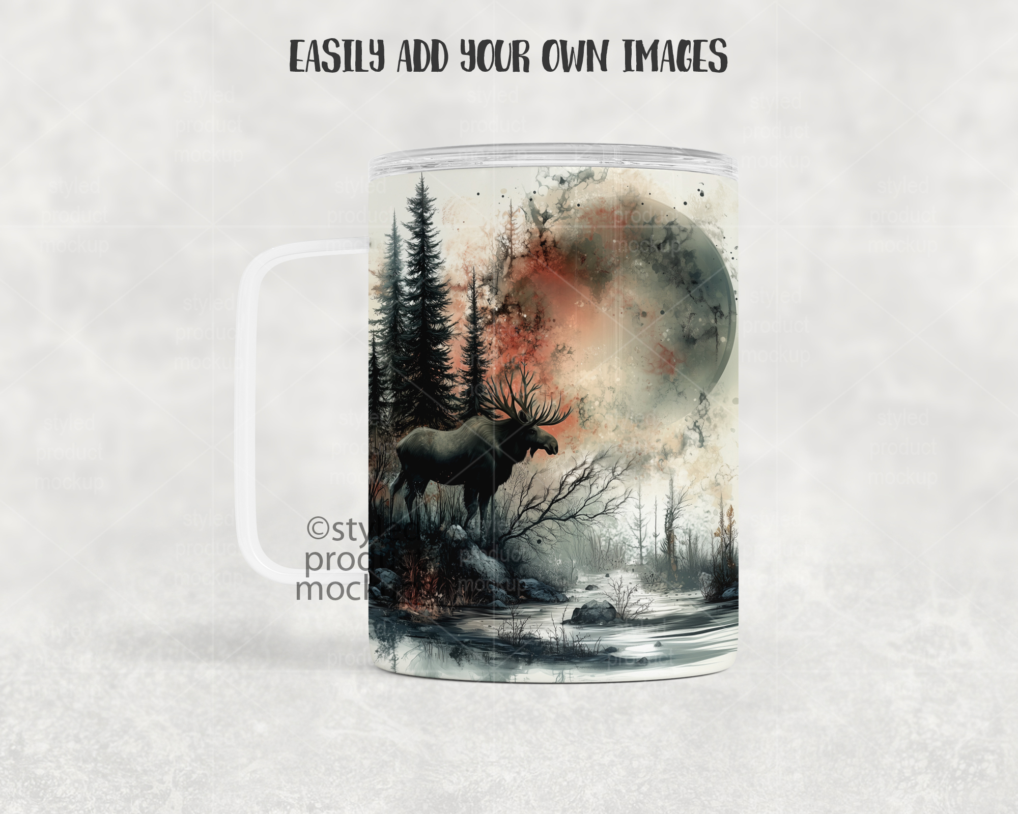 11oz Metal Mug Mockup