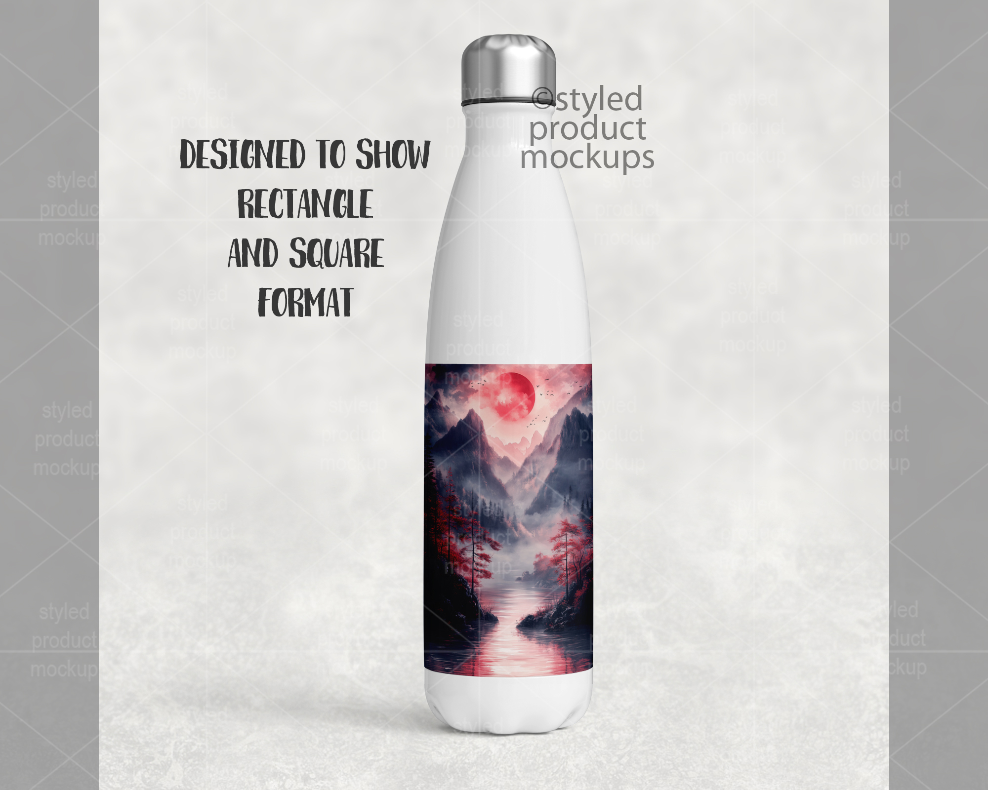 1000ml Cola Tumbler Mockup