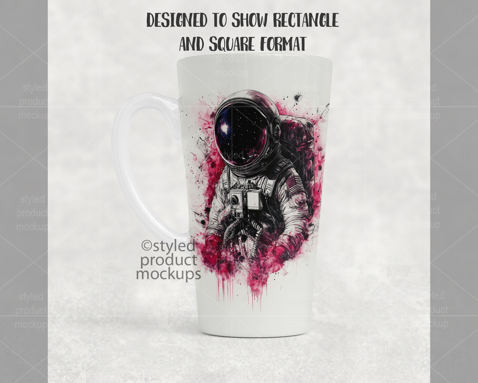 17oz Latte Mug Mockup