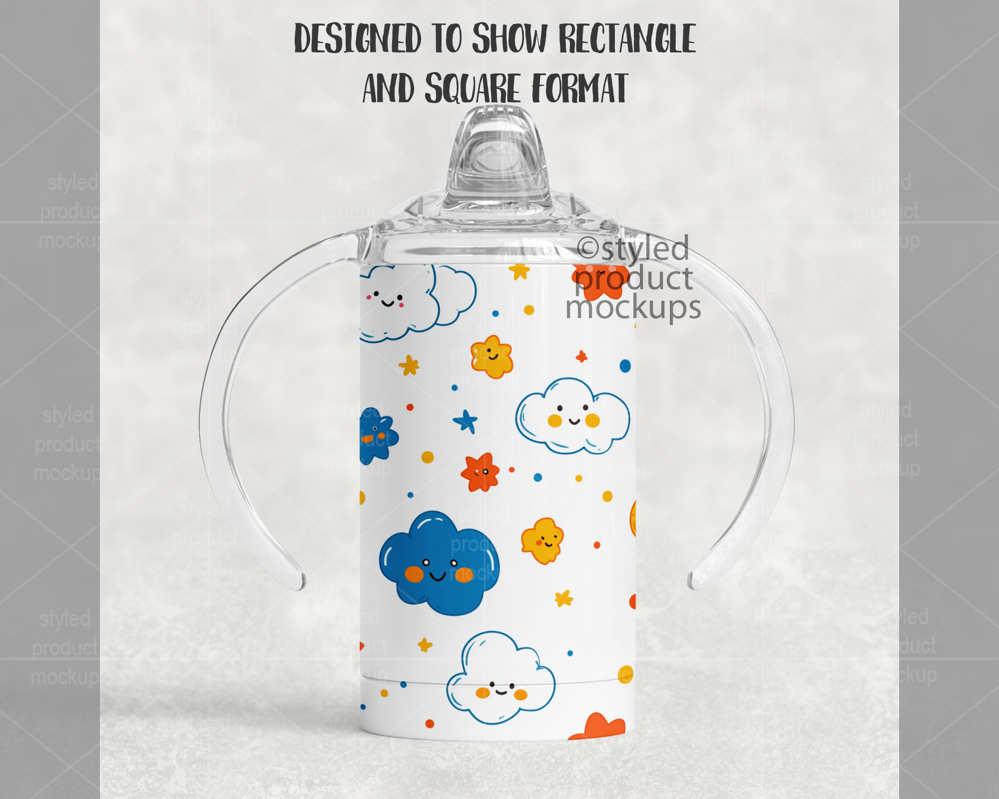 12oz Sippy Cup Mockup
