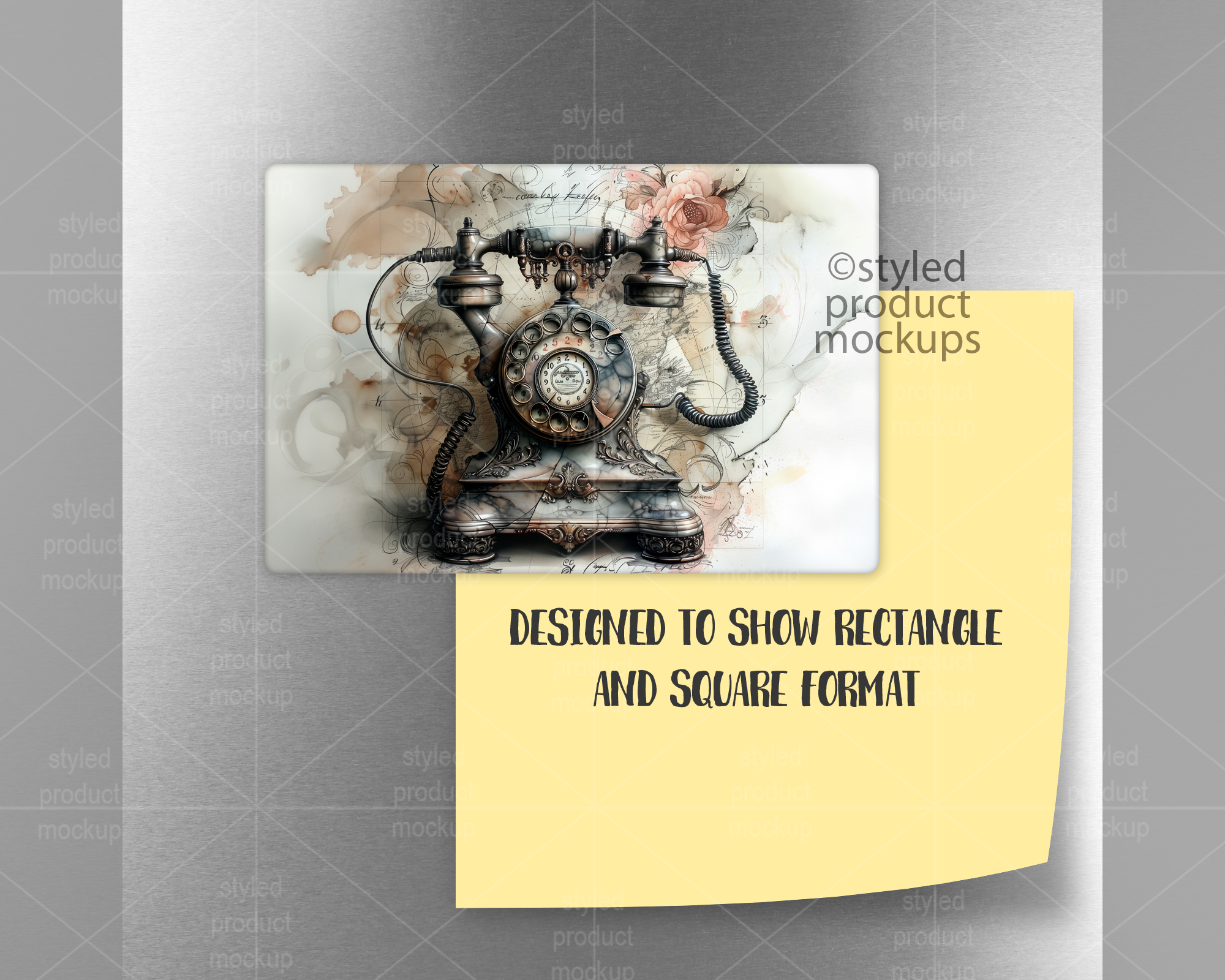3x2 Inch Magnet Mockup