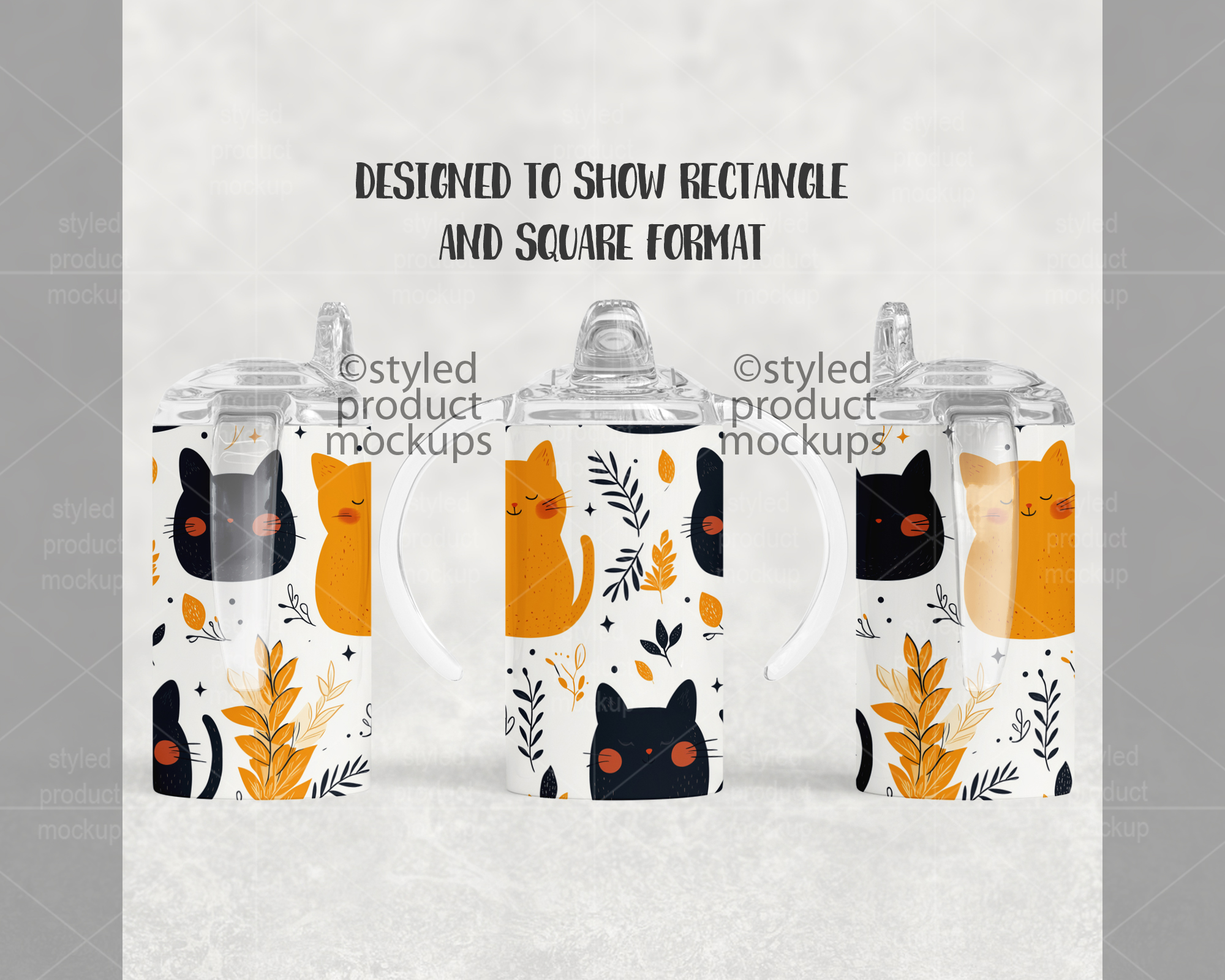 12oz Sippy Cup Mockup