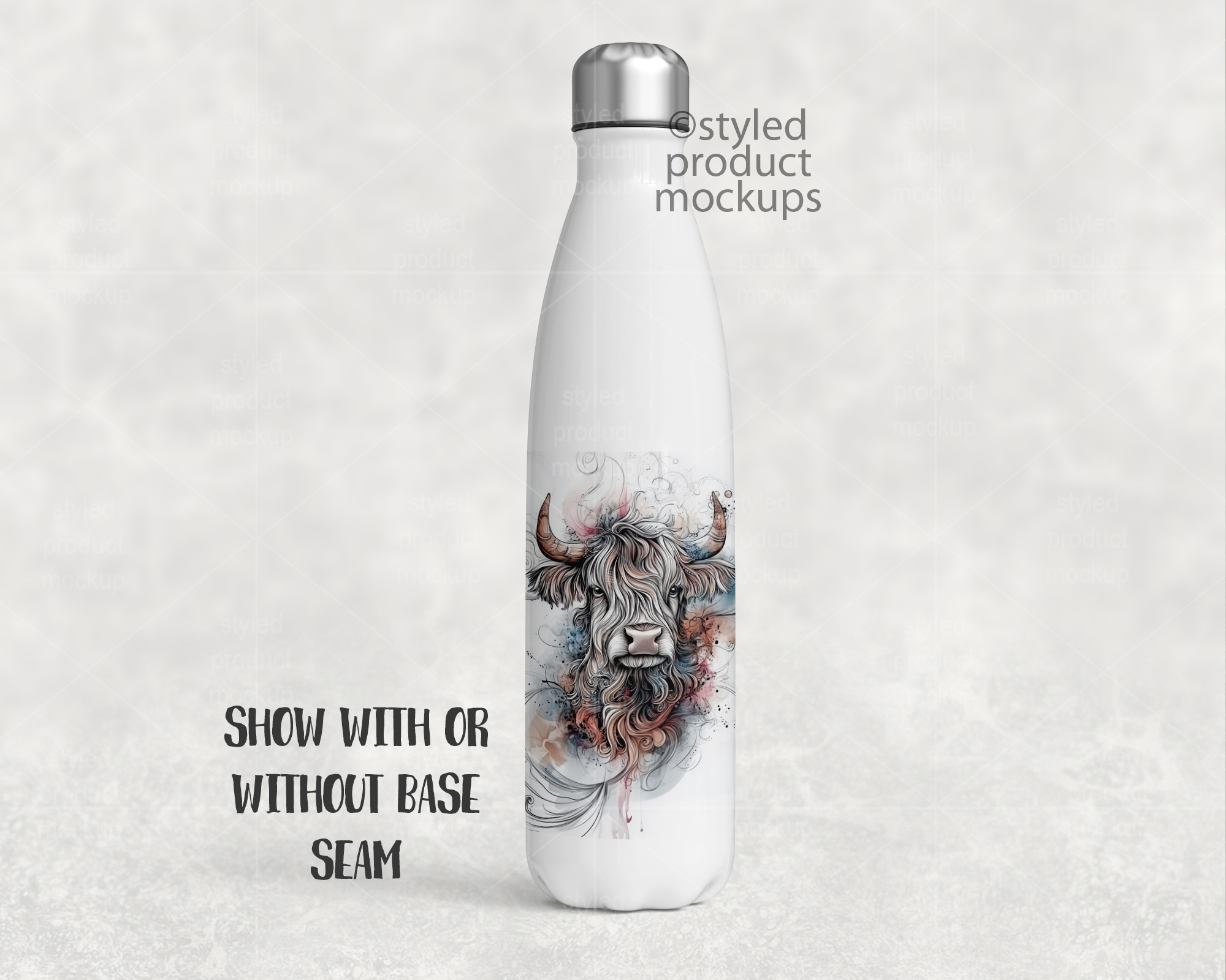 1000ml Cola Tumbler Mockup