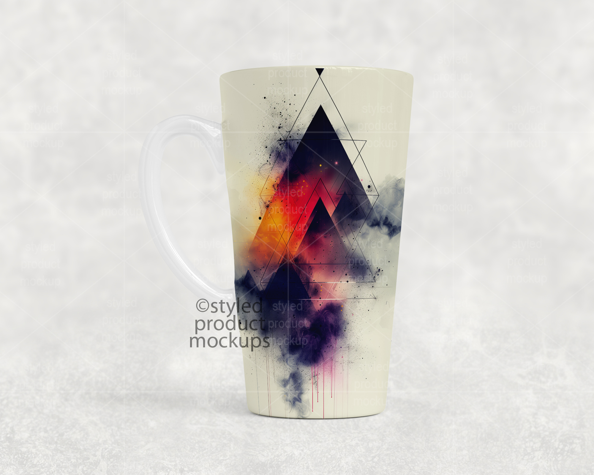 17oz Latte Mug Mockup