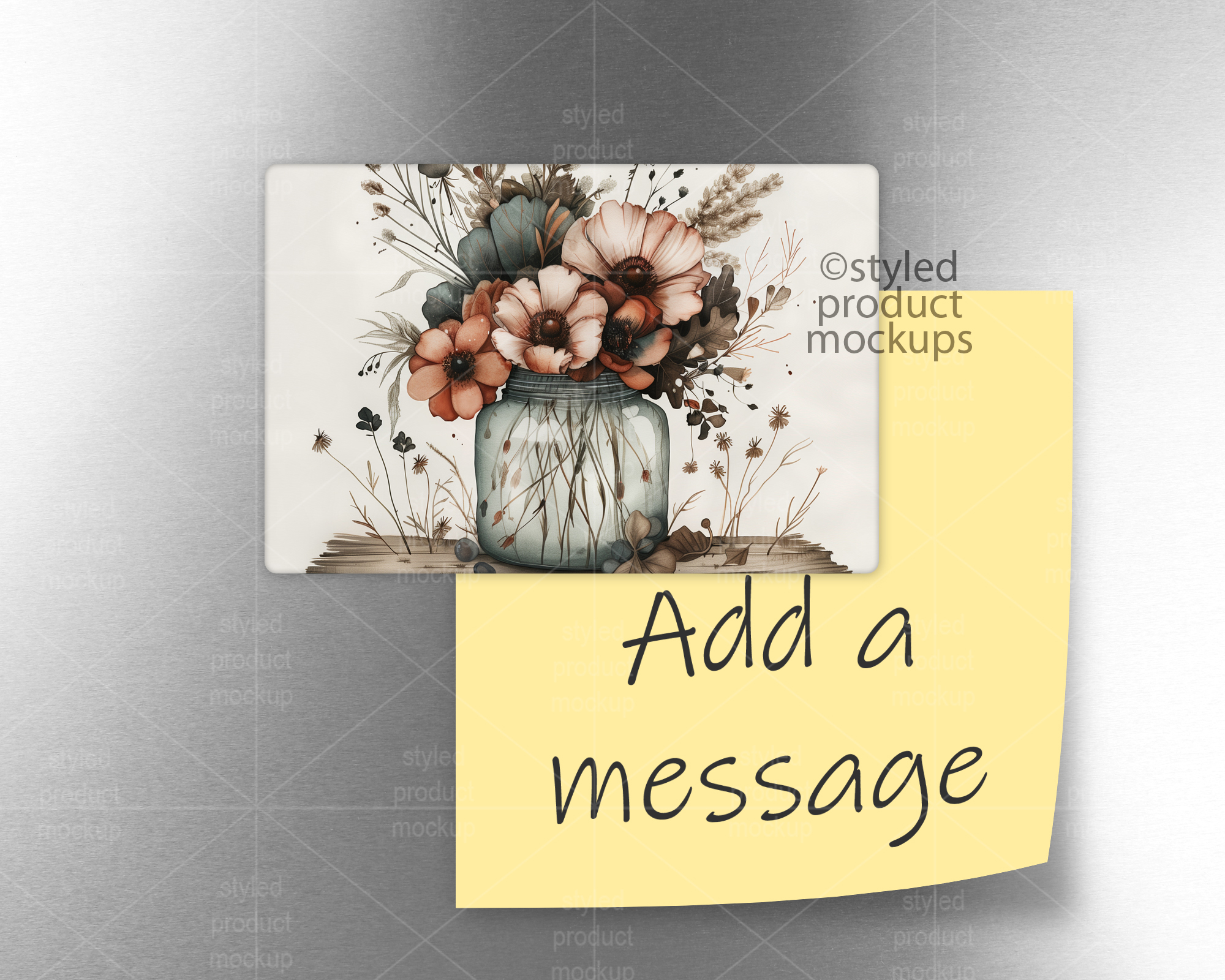 3x2 Inch Magnet Mockup