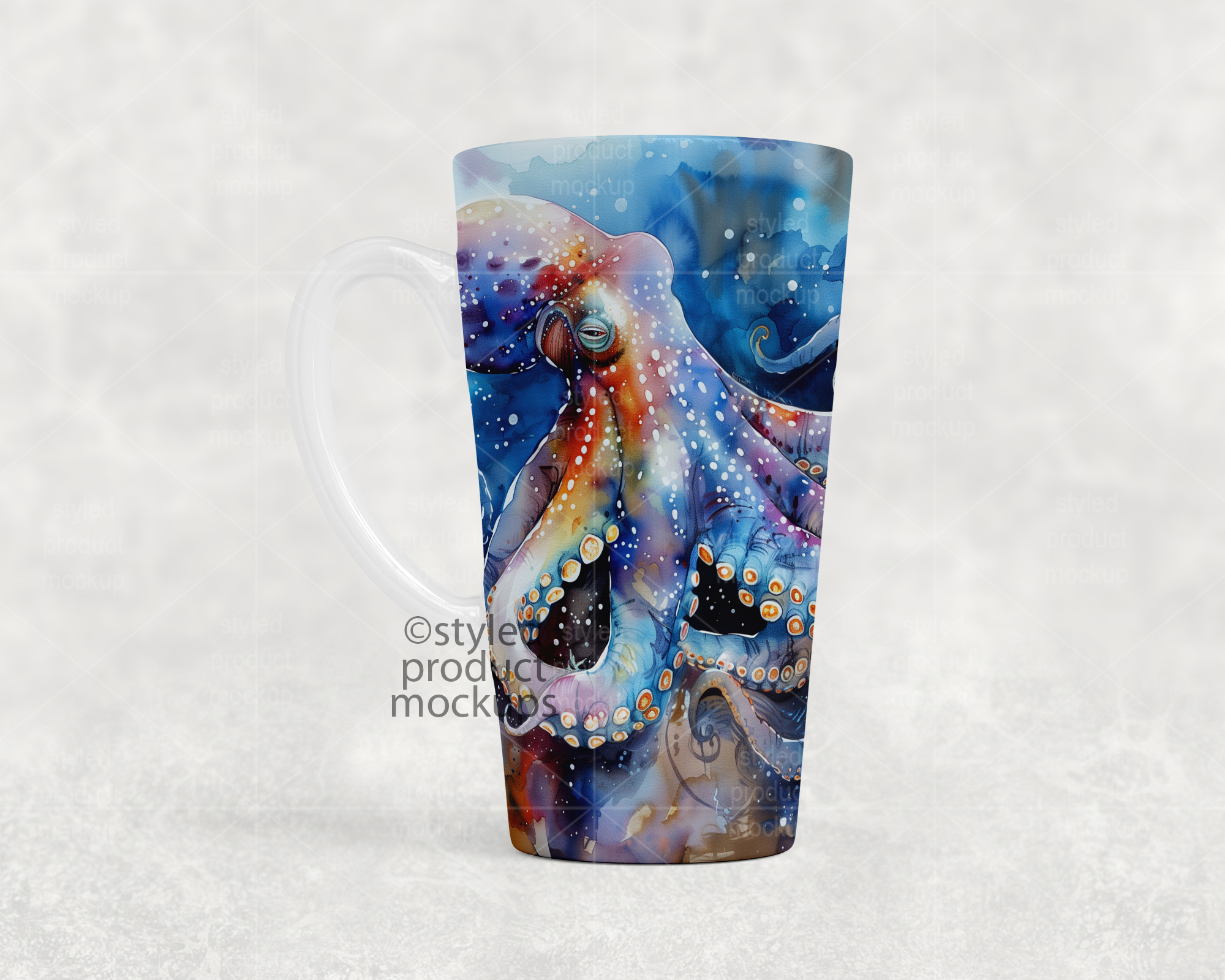 17oz Latte Mug Mockup