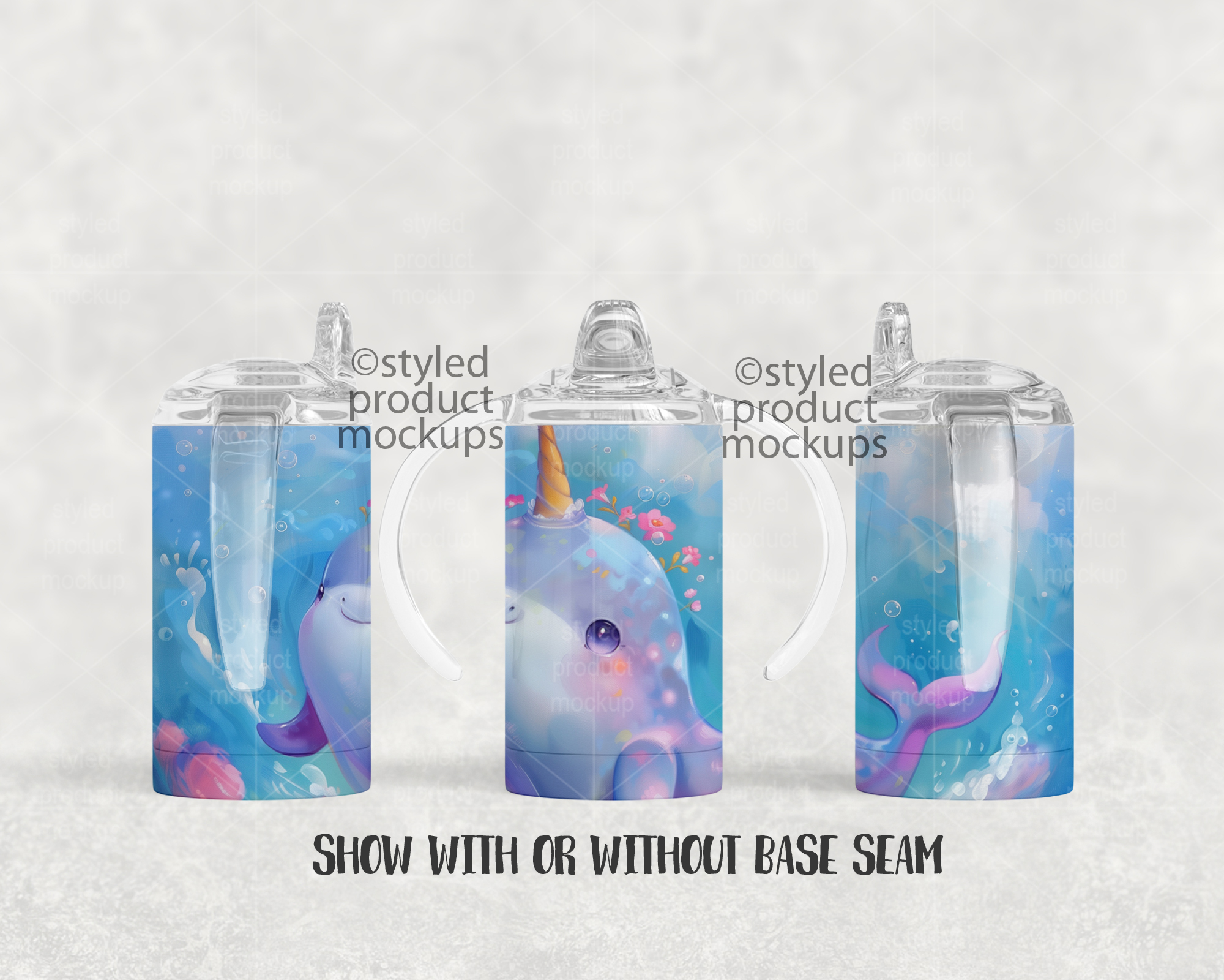 12oz Sippy Cup Mockup