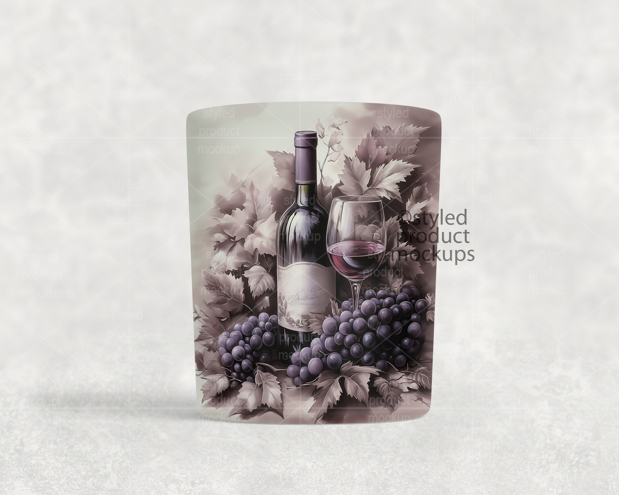 8oz Frosted Glass Mockup