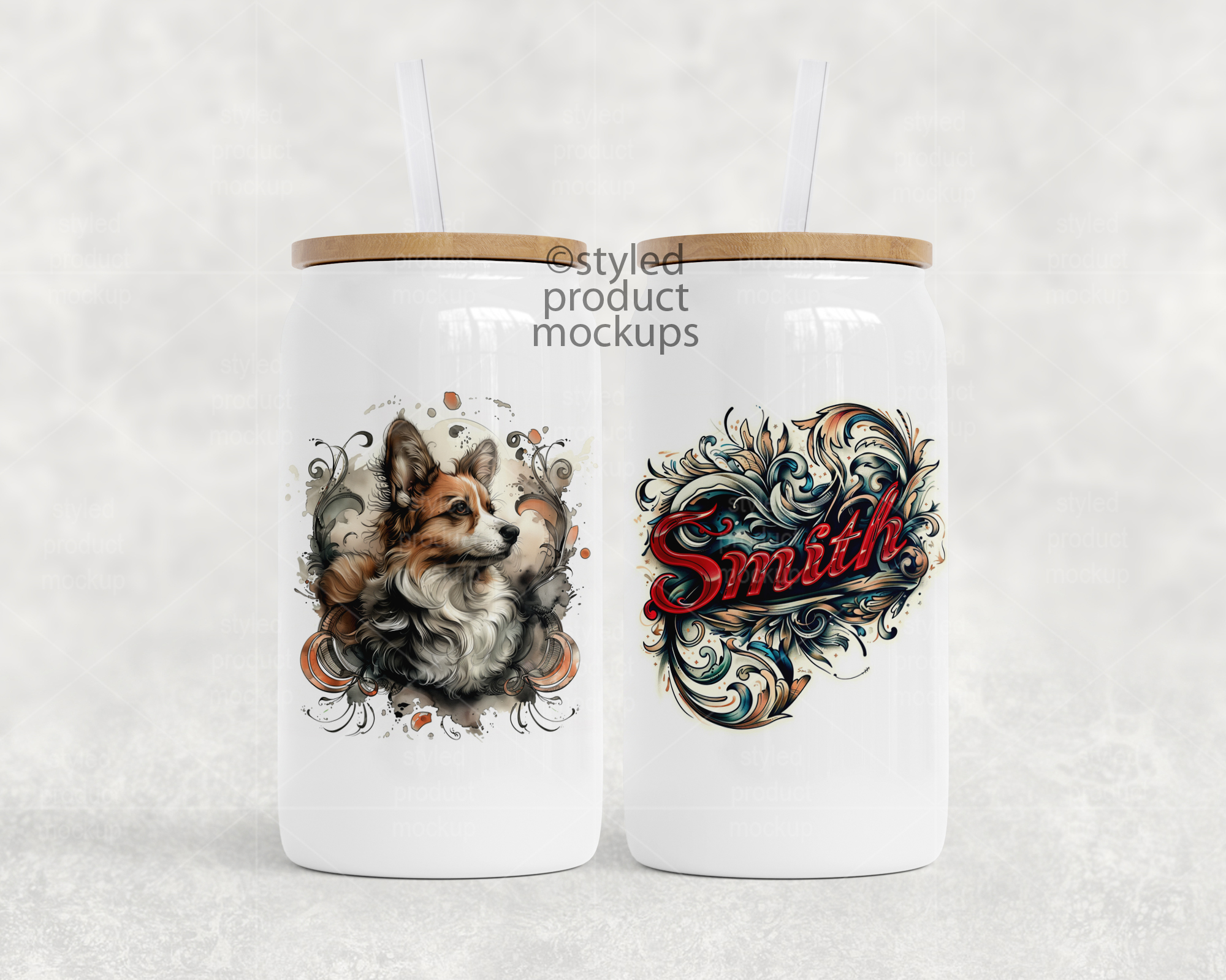 16oz Can Tumbler Mockup