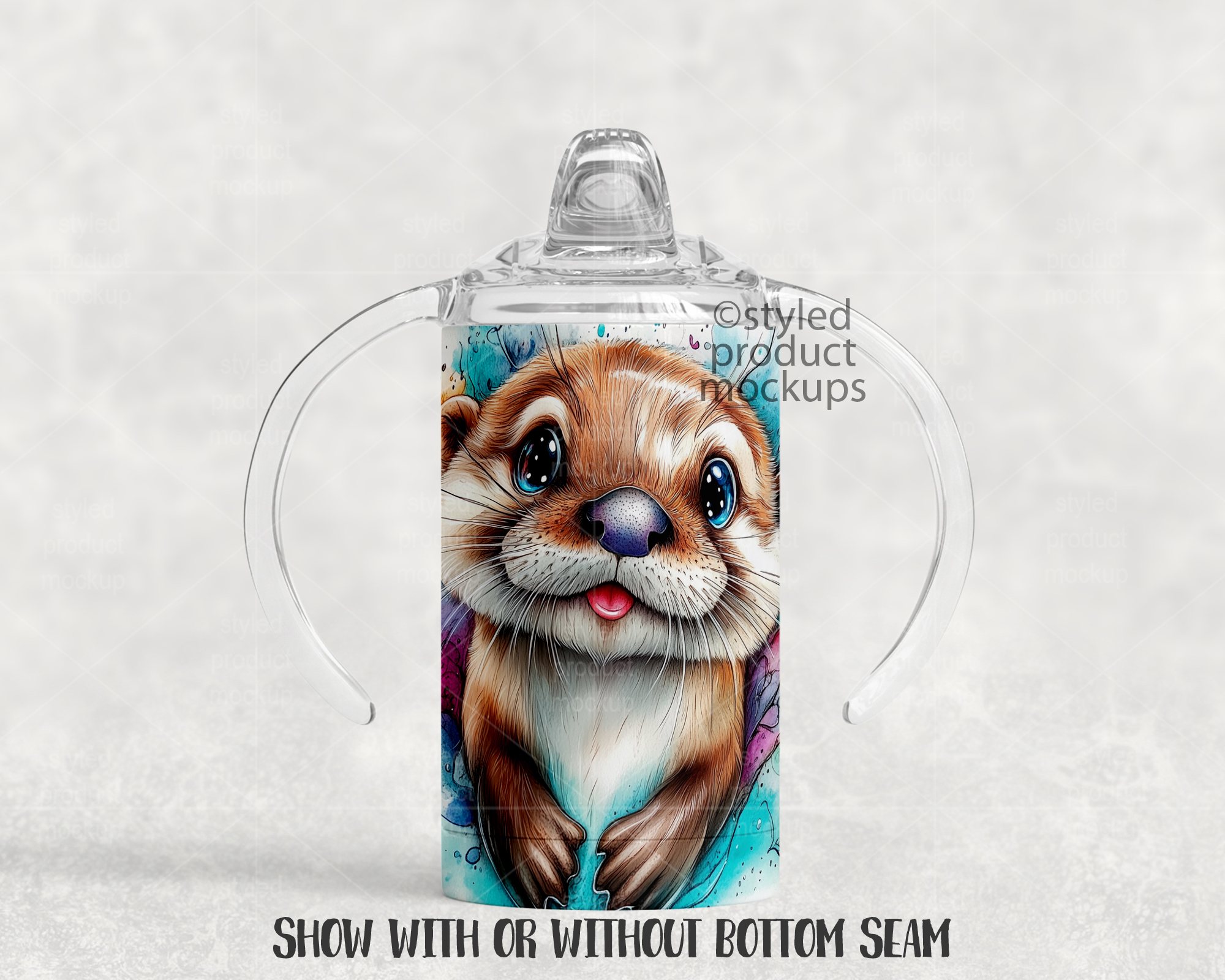 12oz Sippy Cup Mockup