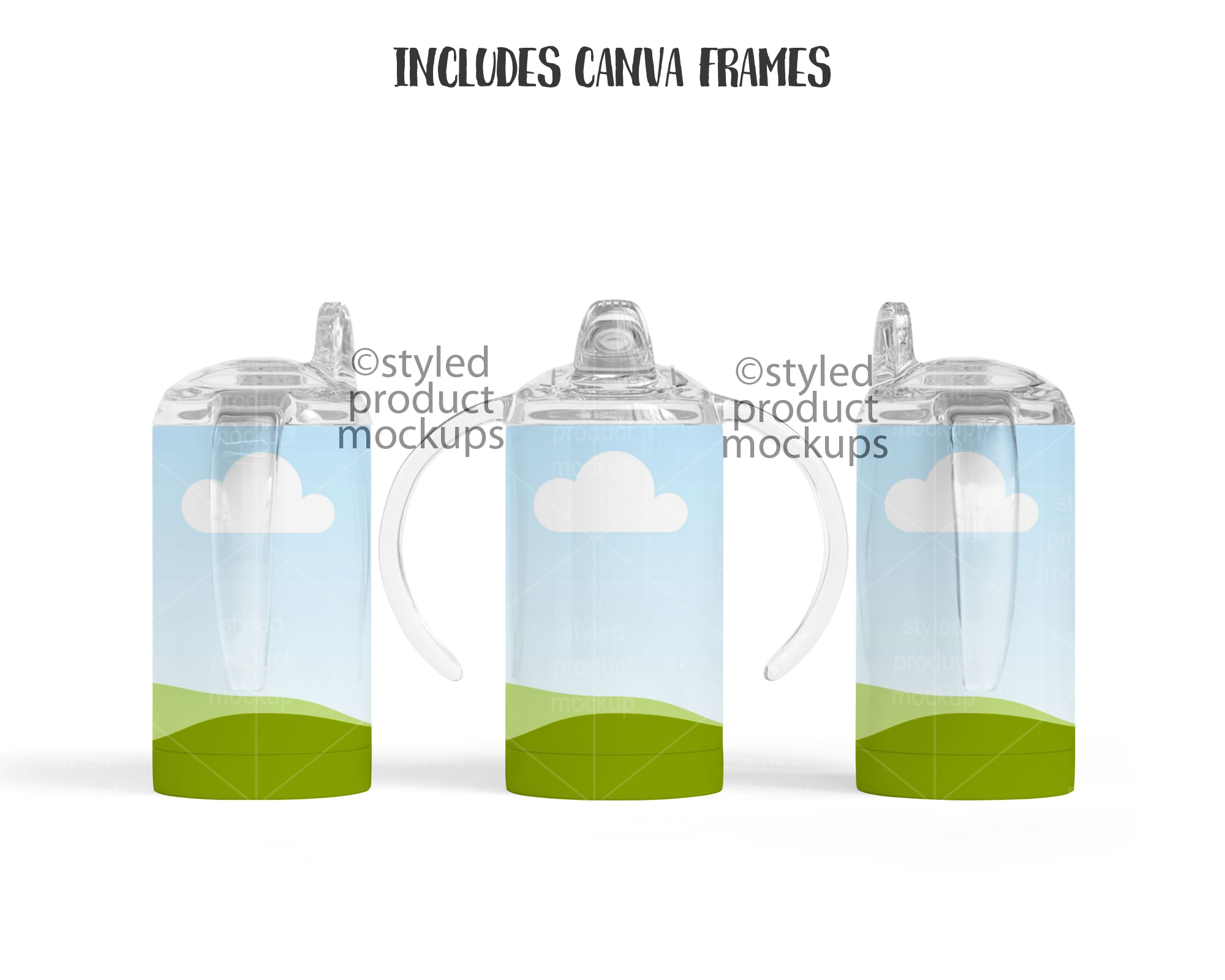 12oz Sippy Cup Mockup
